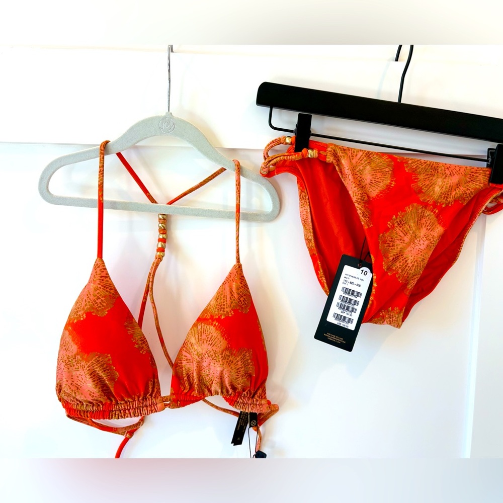 NWT Vix Paula Hermanny Paige bikini set , phyto. Top and bottoms .